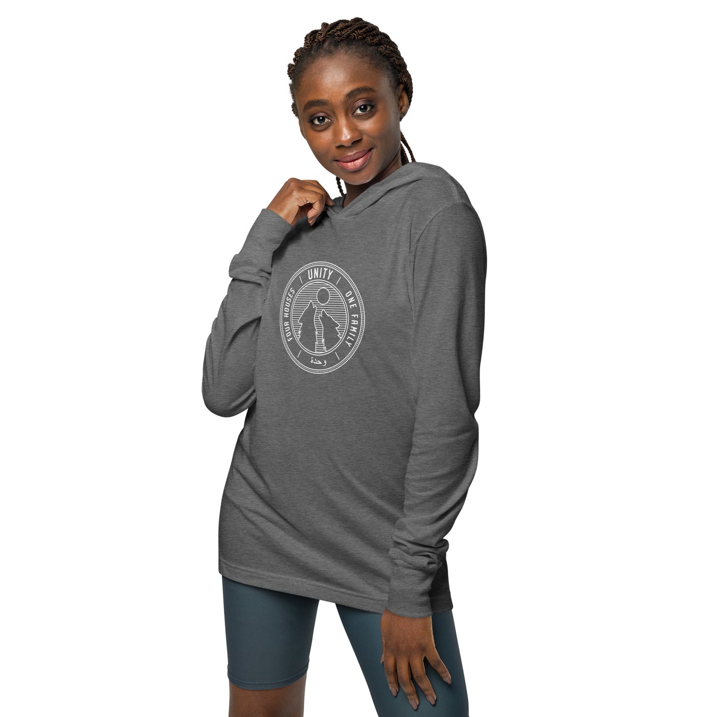 Unisex Hooded Long-Sleeve Tee