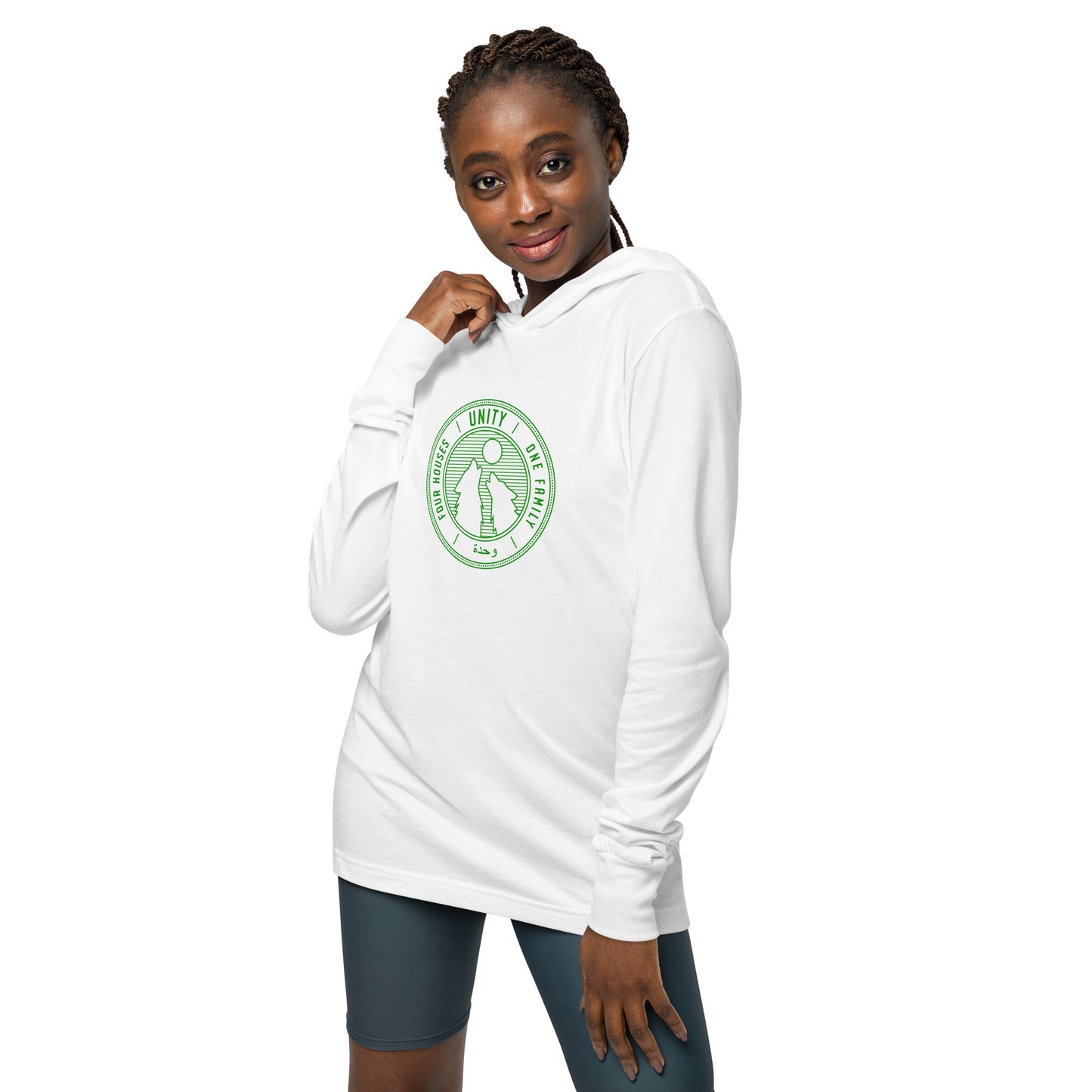 Unisex Hooded Long-Sleeve Tee