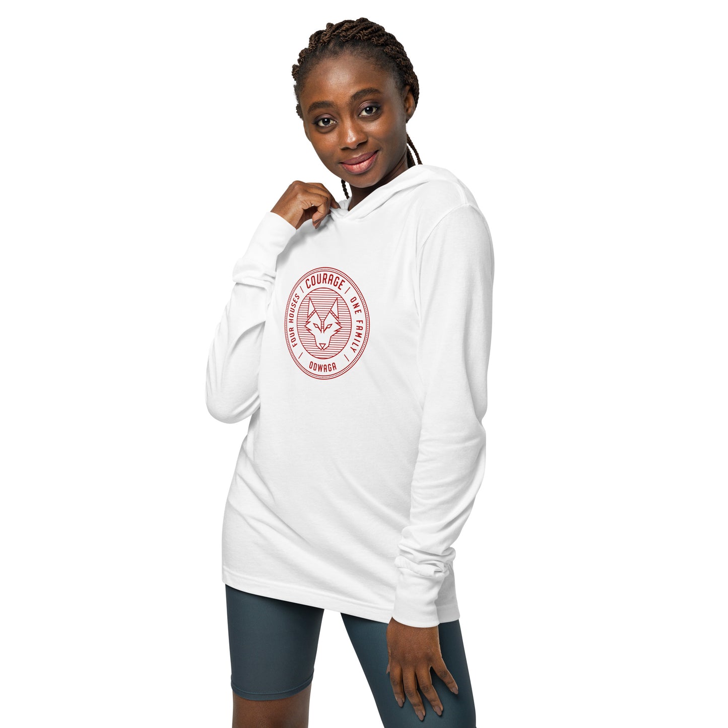 Unisex Hooded Long-Sleeve Tee