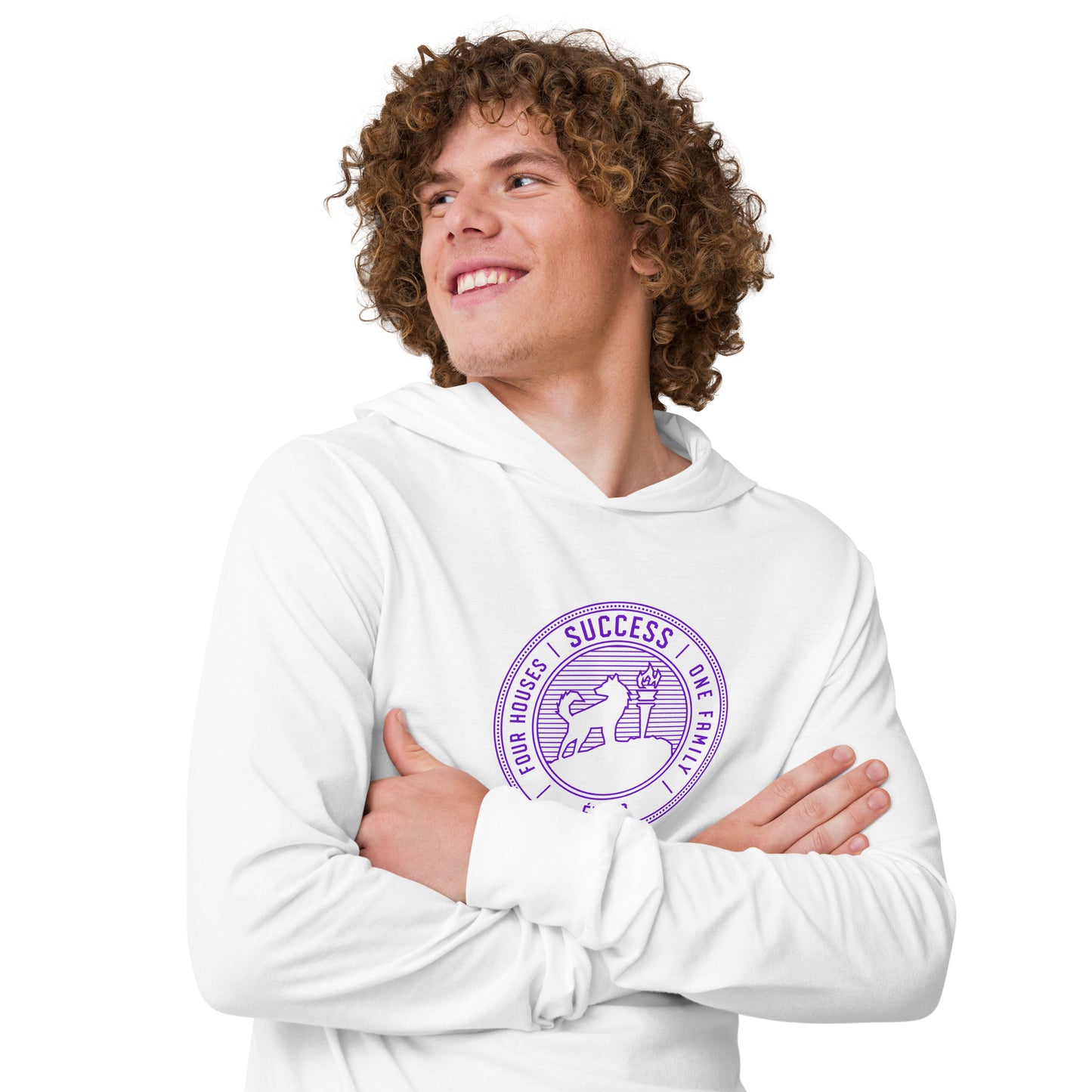 Unisex Hooded Long-Sleeve Tee