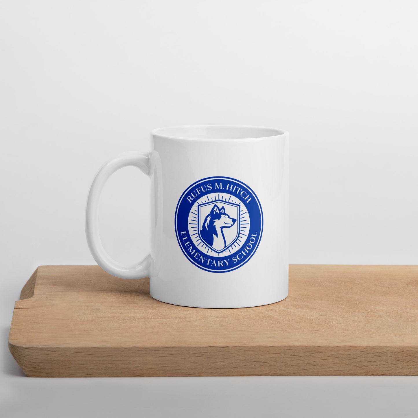 White Glossy Mug/ Hitch Husky Seal