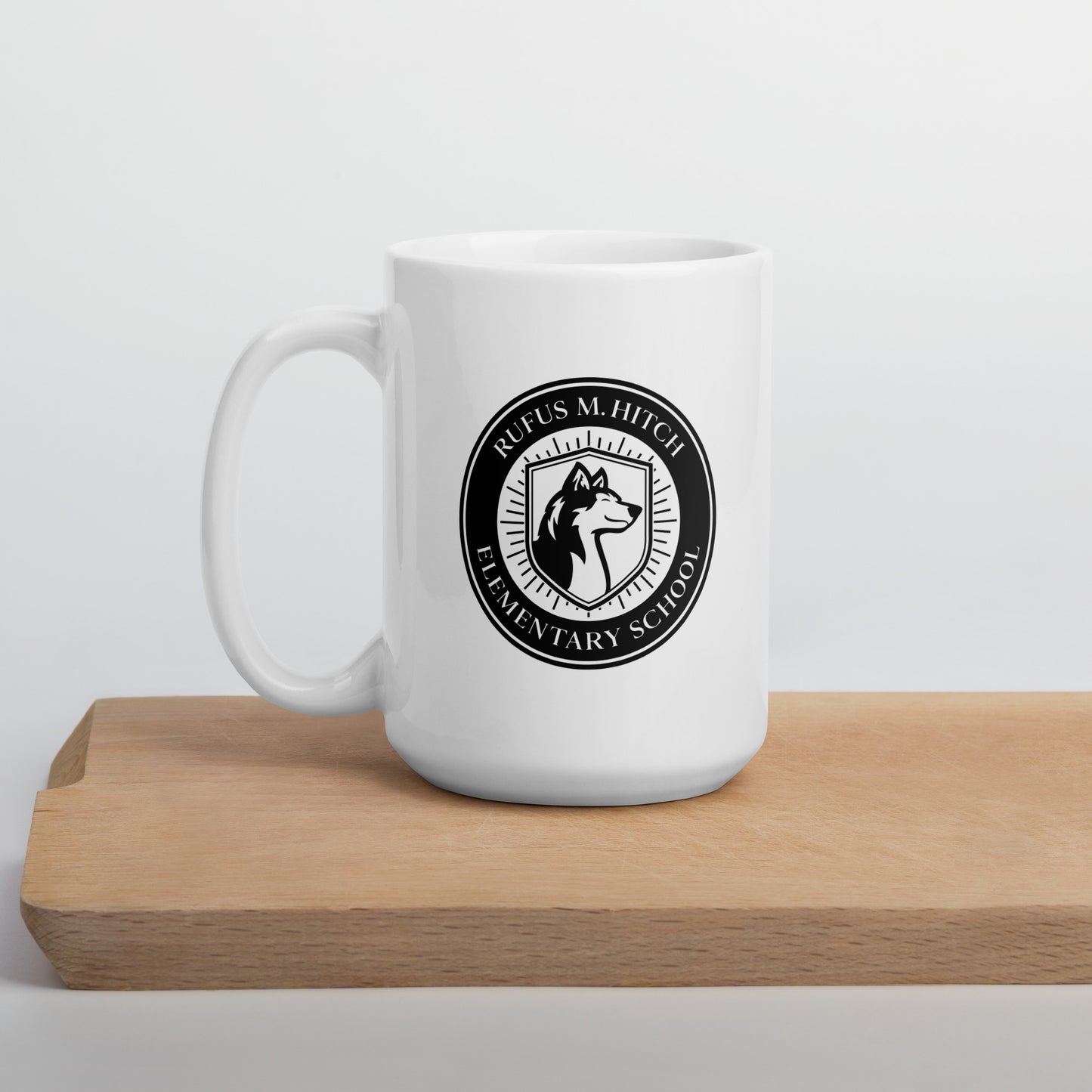 White Glossy Mug/ Hitch Husky Seal