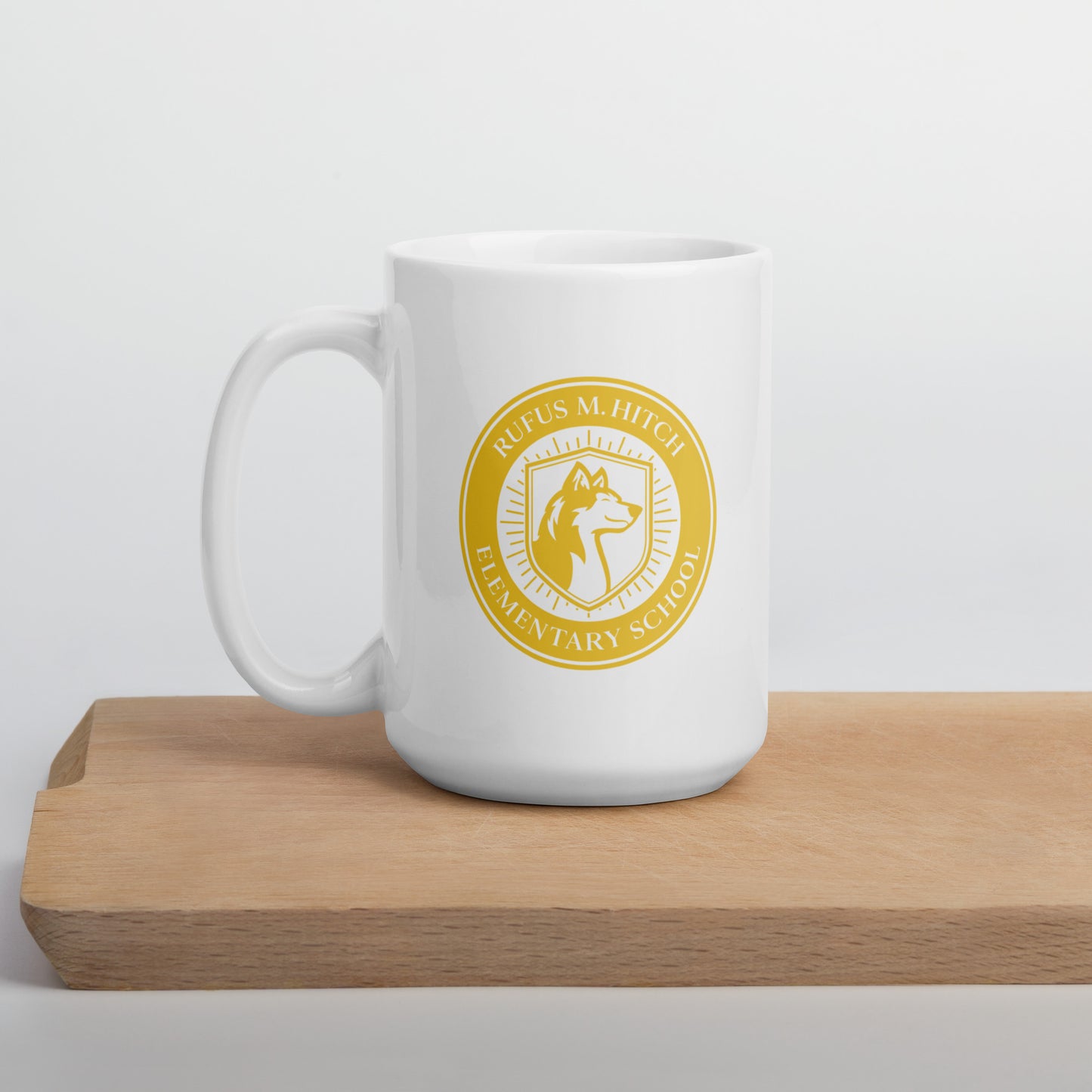 White Glossy Mug/ Hitch Husky Seal