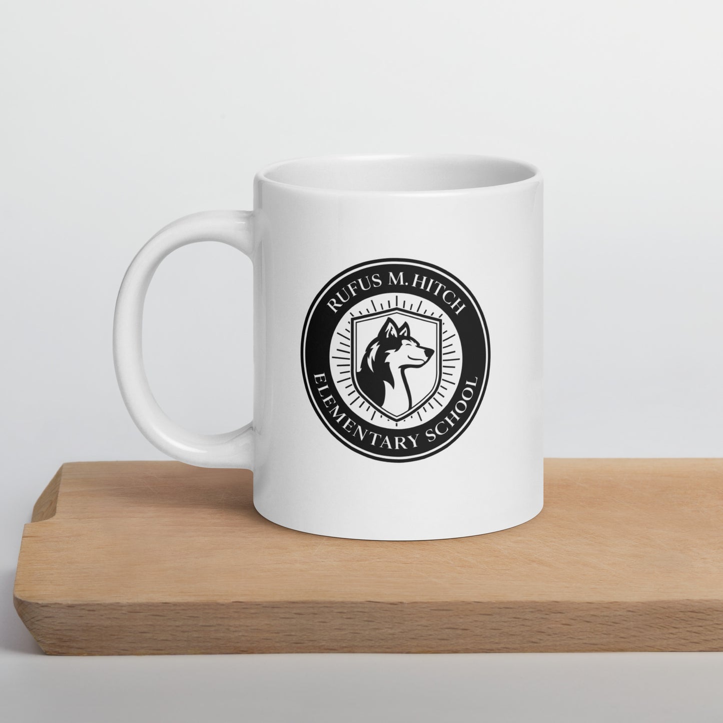 White Glossy Mug/ Hitch Husky Seal