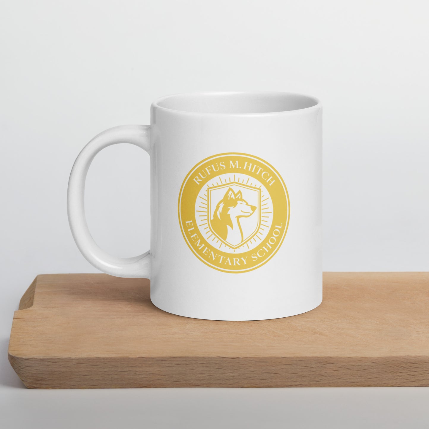 White Glossy Mug/ Hitch Husky Seal