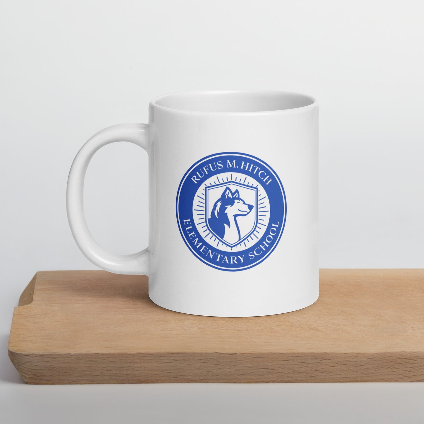 White Glossy Mug/ Hitch Husky Seal